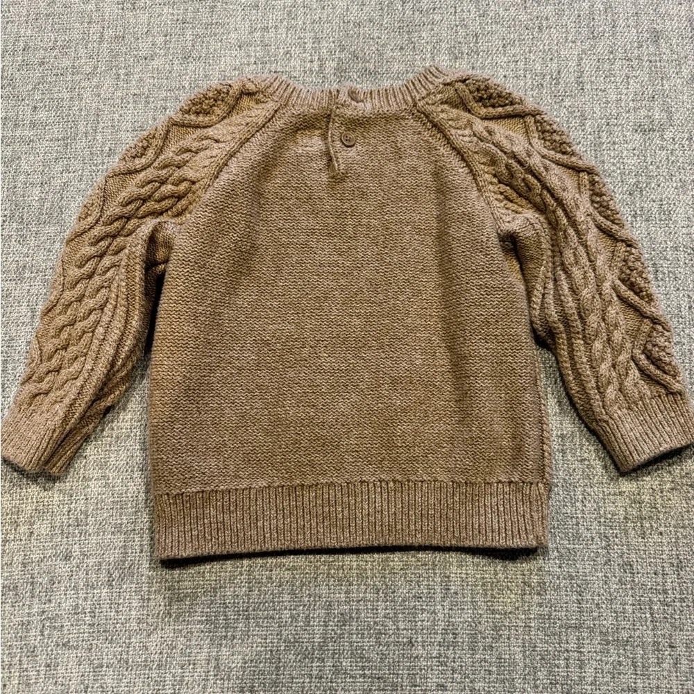 ☆3/$15 --Gap Boys Toddler Beige Cable Knit Sweater Size 18-24 months - Picture 4 of 6